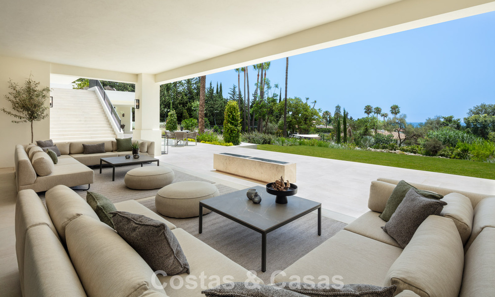 Royale luxe villa te koop met zeezicht en 5-sterrenvoorzieningen op de Golden Mile van Marbella 63680