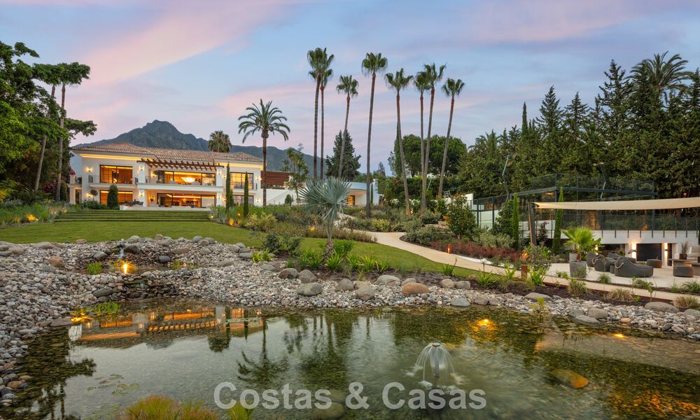 Royale luxe villa te koop met zeezicht en 5-sterrenvoorzieningen op de Golden Mile van Marbella 63704