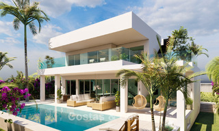 Nieuwe, moderne villa te koop op een steenworp van het strand en alle voorzieningen in San Pedro, Marbella 63566 