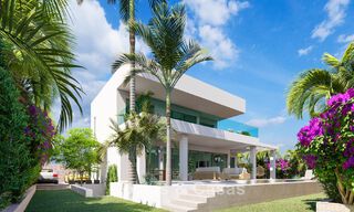 Nieuwe, moderne villa te koop op een steenworp van het strand en alle voorzieningen in San Pedro, Marbella 63567 