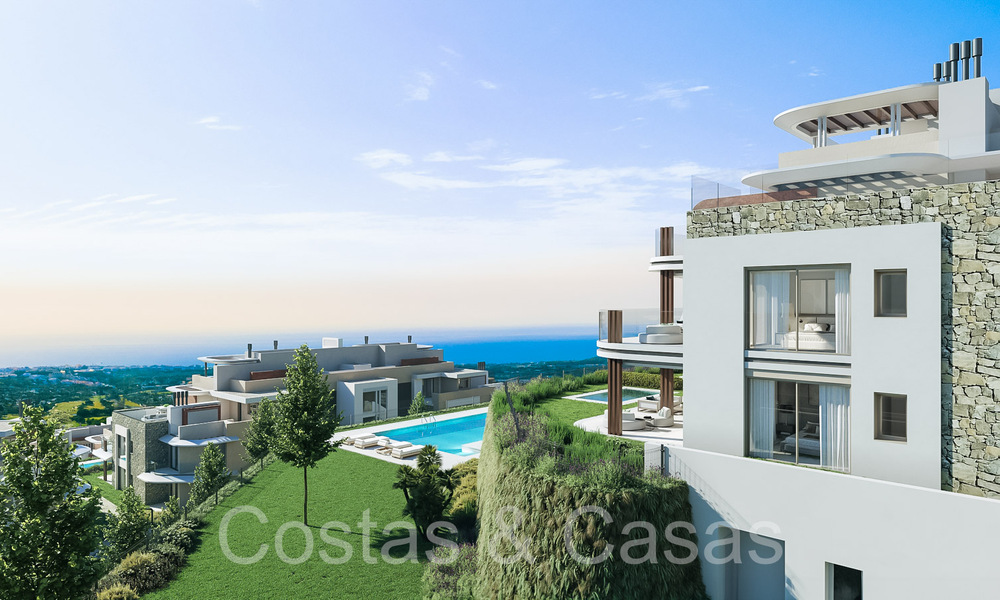 Nieuwbouwproject van boutique appartementen te koop, in een geprivilegieerd golfresort in de heuvels van Marbella - Benahavis 63766