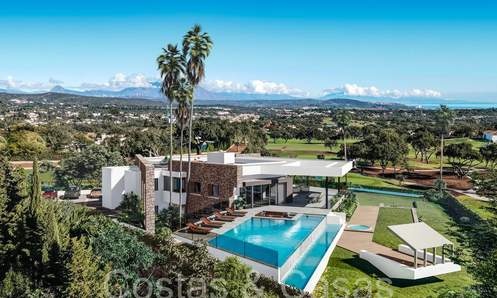 Geavanceerde designervilla te koop direct aan de golfbaan in een eersteklas golfresort het gebied van Sotogrande - San Roque, Costa del Sol 63997