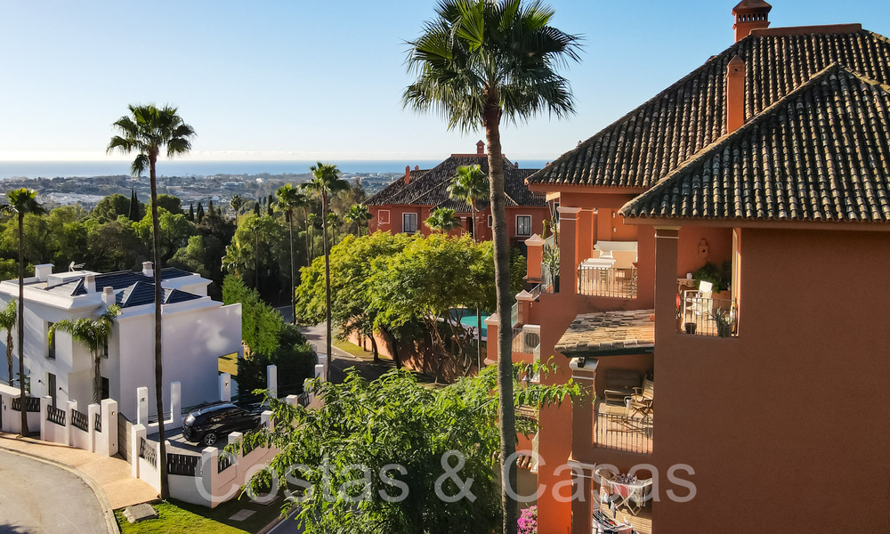 Instapklaar, ruim 3-slaapkamer penthouse te koop met magnifiek zeezicht in Benahavis - Marbella 64291