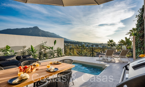 Verfijnd luxe appartement met meer-, berg- en zeezicht te koop in Nueva Andalucia, Marbella 64466