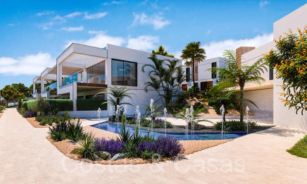 Nieuw project met moderne luxewoningen te koop grenzend aan de golfbaan in Mijas, Costa del Sol 64607