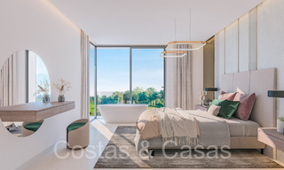 Nieuw project met moderne luxewoningen te koop grenzend aan de golfbaan in Mijas, Costa del Sol 64611 