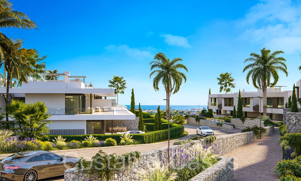 Prestigieuze nieuwbouwappartementen direct aan de golfbaan te koop, met zee- en golfzicht, Oost-Marbella 64728