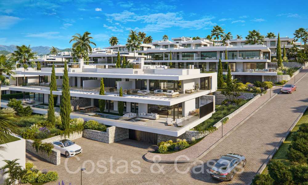 Prestigieuze nieuwbouwappartementen direct aan de golfbaan te koop, met zee- en golfzicht, Oost-Marbella 64738