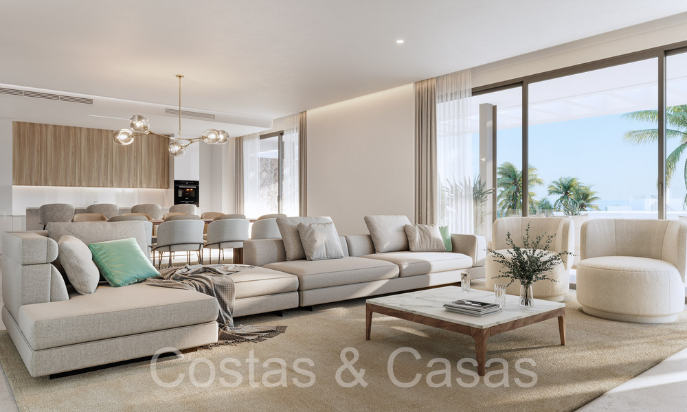Prestigieuze nieuwbouwappartementen direct aan de golfbaan te koop, met zee- en golfzicht, Oost-Marbella 64749