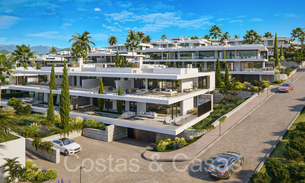 Nieuwe, modernistische huizen te koop direct aan de golfbaan in Oost-Marbella 64767