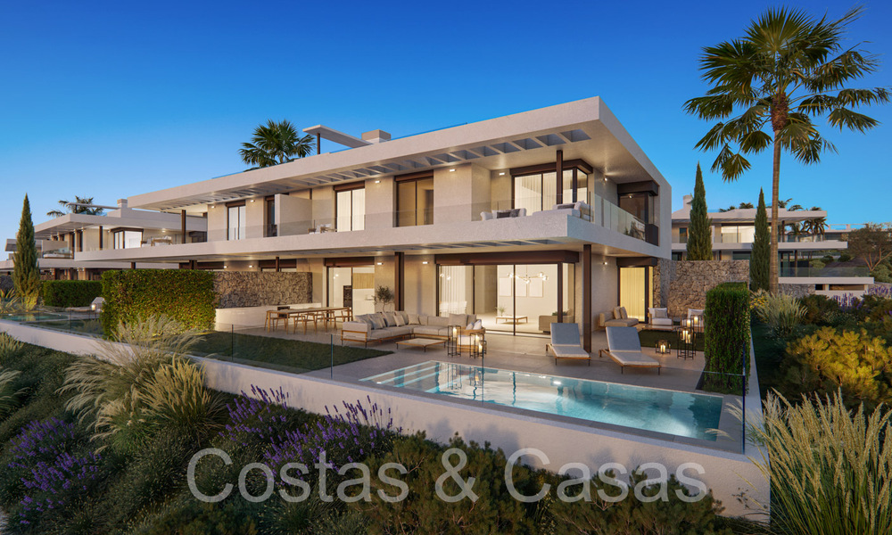 Nieuwe, modernistische huizen te koop direct aan de golfbaan in Oost-Marbella 64768