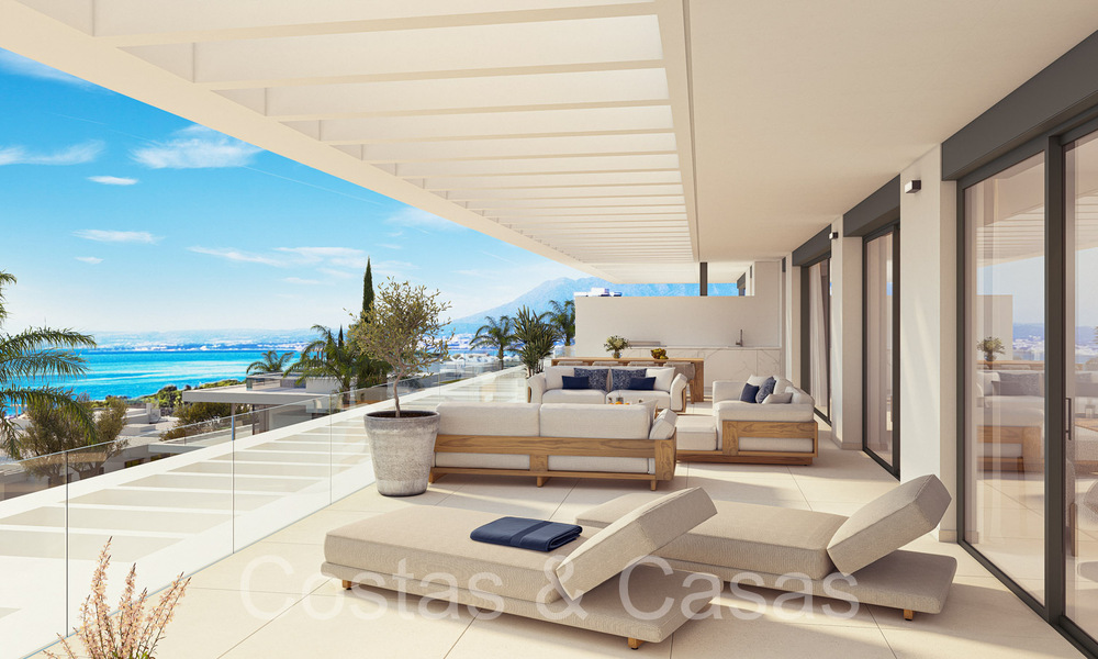 Nieuwe, modernistische huizen te koop direct aan de golfbaan in Oost-Marbella 64779