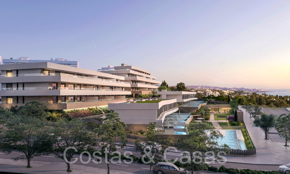 Nieuwbouwproject van duurzame appartementen met panoramisch zeezicht te koop, nabij Estepona centrum 64688