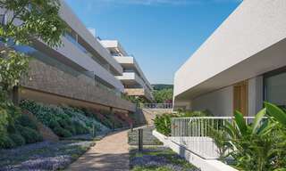 Nieuwbouwproject van duurzame appartementen met panoramisch zeezicht te koop, nabij Estepona centrum 64697 