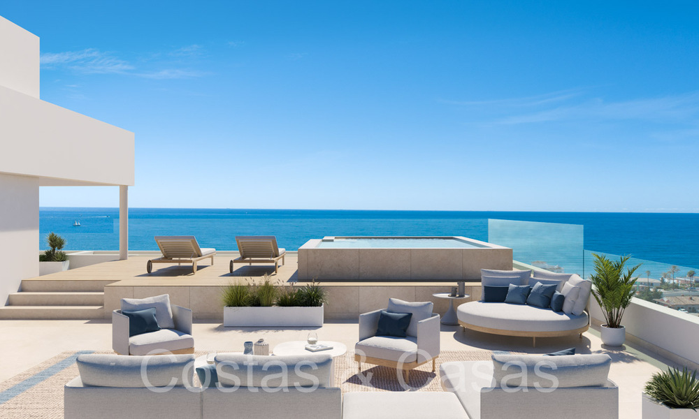 Nieuwbouwproject van duurzame appartementen met panoramisch zeezicht te koop, nabij Estepona centrum 64699