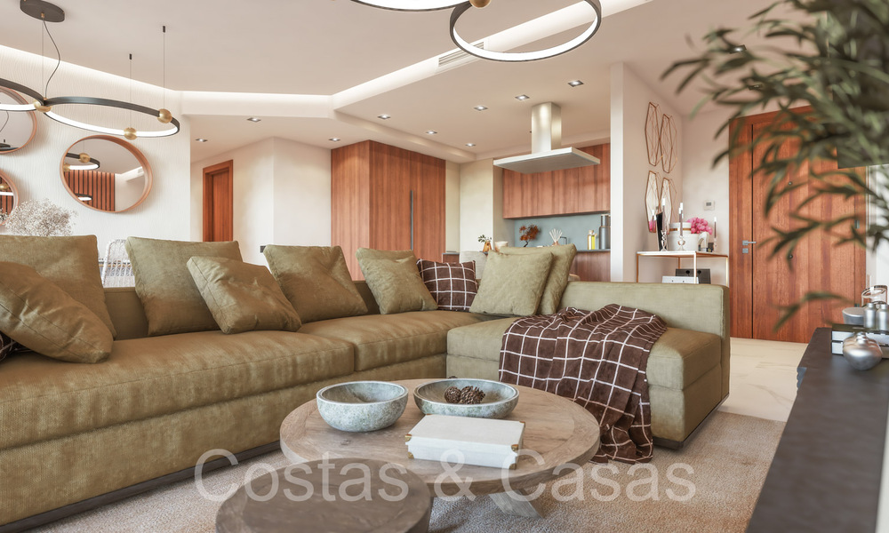 Moderne nieuwbouwappartementen te koop o/e steenworp v/h centrum e/h strand in San Pedro Playa, Marbella 64902