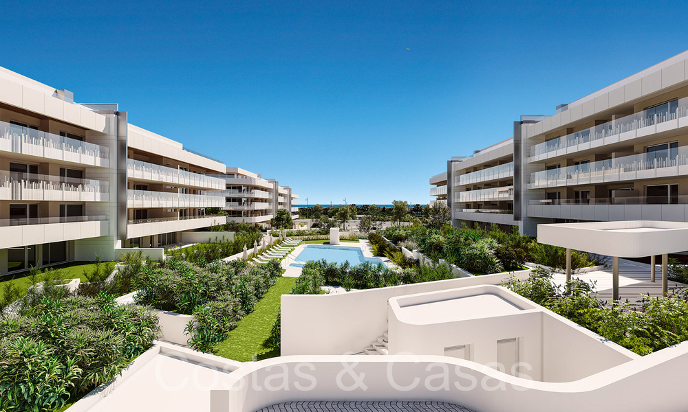 Moderne nieuwbouwappartementen te koop o/e steenworp v/h centrum e/h strand in San Pedro Playa, Marbella 64915