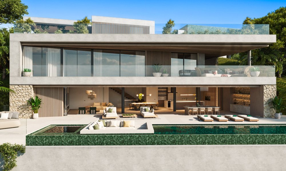 Bouwgrond + prestigieus villaproject te koop eerstelijnsgolf in Nueva Andalucia, Marbella 64967