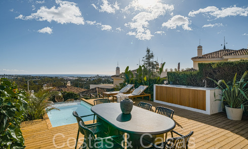 Luxueus appartement te koop met uitnodigend terras, privézwembad en zeezicht in Nueva Andalucia, Marbella 65194
