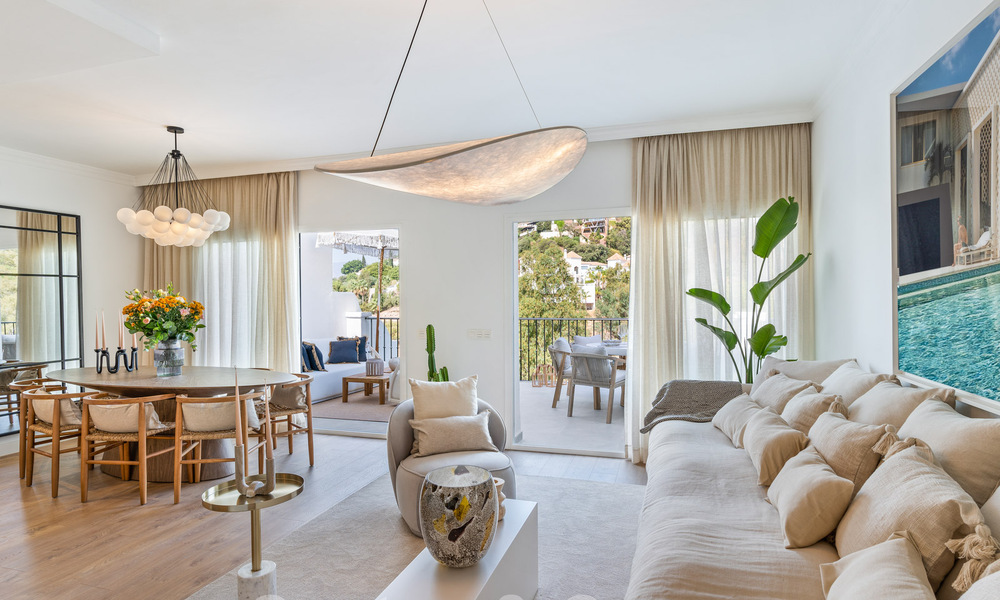 Luxueus gerenoveerde rijwoning te koop met ruim terras en uitzicht op de golfbaan in La Quinta golfresort, Benahavis - Marbella 64666