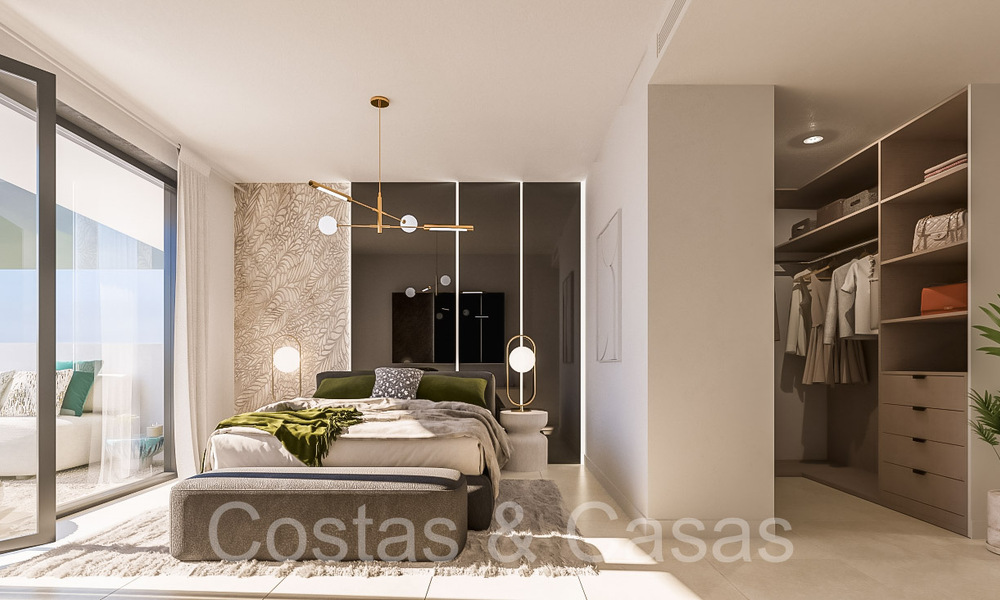 Nieuwe, eigentijdse luxe appartementen met zeezicht te koop in Manilva, Costa del Sol 65082