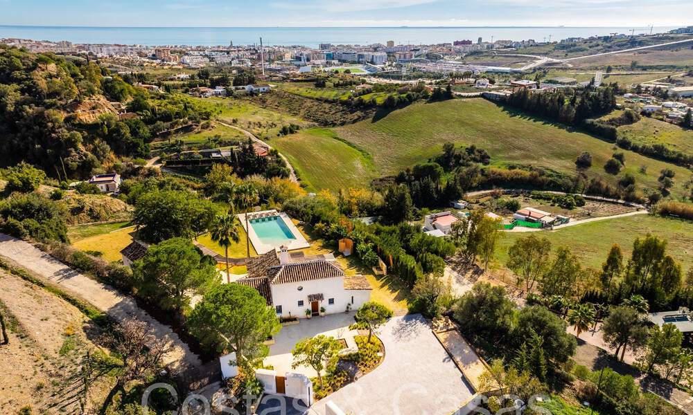 Andalusisch luxe landgoed met gastenverblijf en subliem zeezicht te koop in de heuvels van Estepona 65104