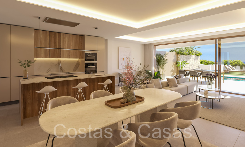 Nieuwe, geavanceerd luxe appartementen te koop met panoramisch zeezicht in Mijas, Costa del Sol 65538