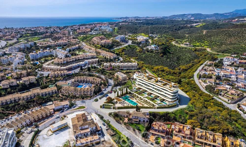 Nieuwe, geavanceerd luxe appartementen te koop met panoramisch zeezicht in Mijas, Costa del Sol 65540