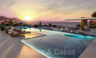 Nieuwe, geavanceerd luxe appartementen te koop met panoramisch zeezicht in Mijas, Costa del Sol 65542 