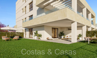 Contemporaine nieuwbouwappartementen te koop op loopafstand van het strand en zeezicht, nabij Estepona centrum 65553 