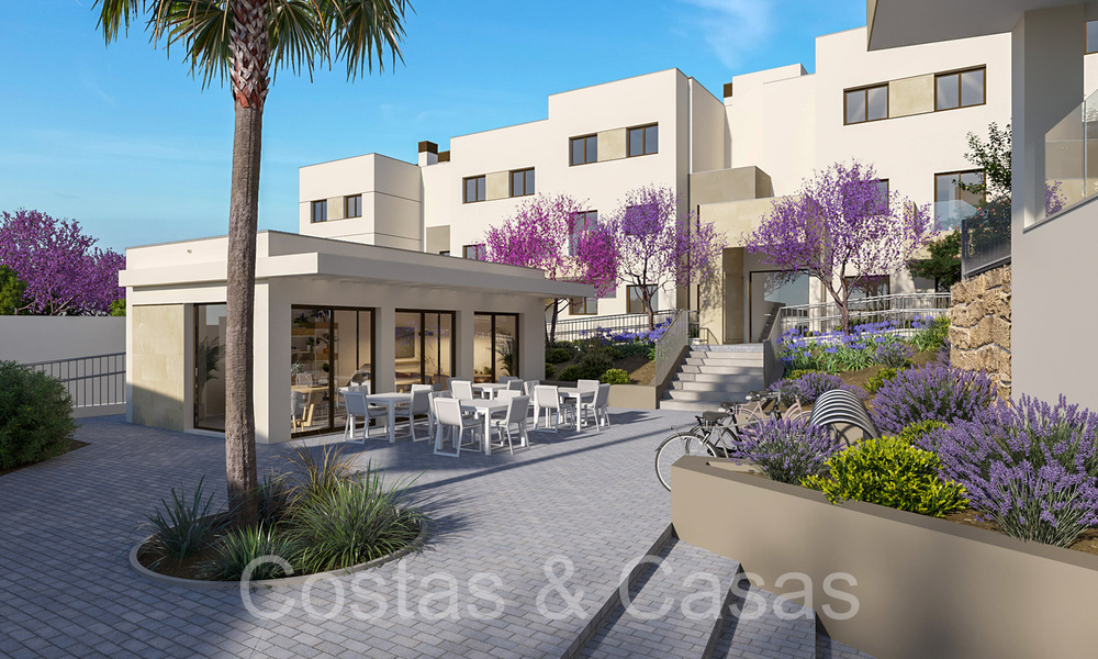 Contemporaine nieuwbouwappartementen te koop op loopafstand van het strand en zeezicht, nabij Estepona centrum 65559