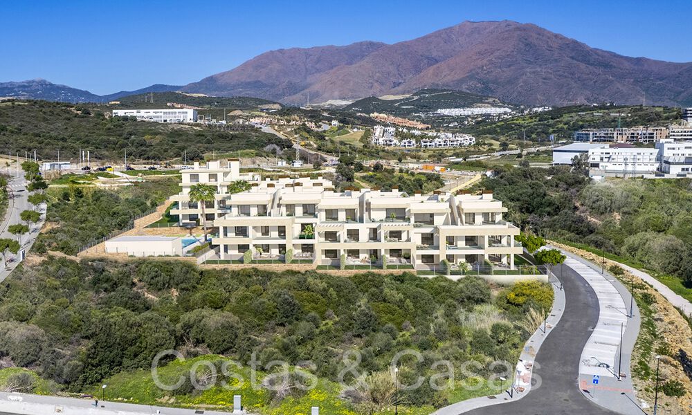 Contemporaine nieuwbouwappartementen te koop op loopafstand van het strand en zeezicht, nabij Estepona centrum 65560