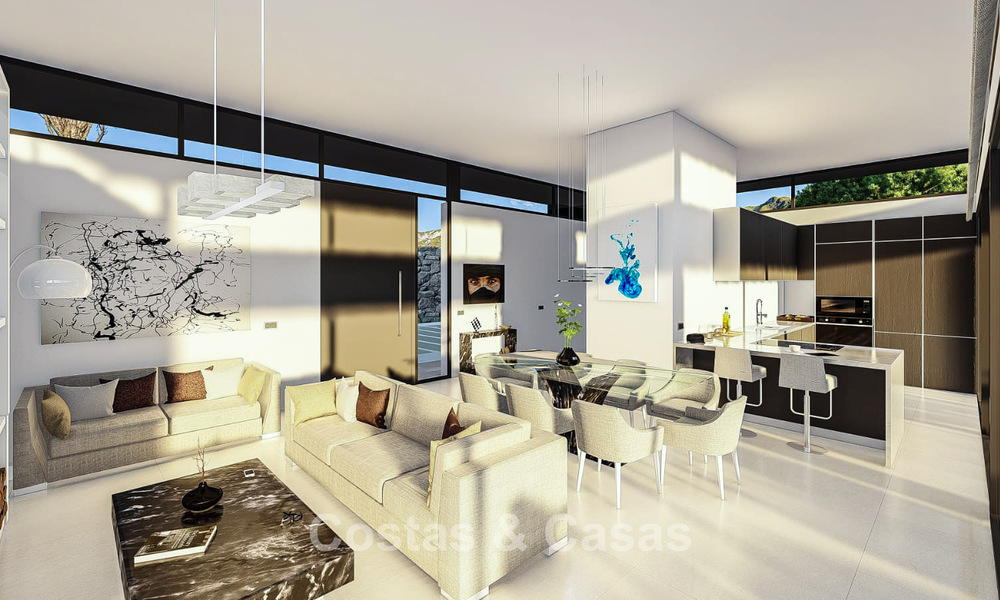 Off-plan architectonische nieuwbouwvilla te koop in de heuvels van Mijas Pueblo, Costa del Sol 779968
