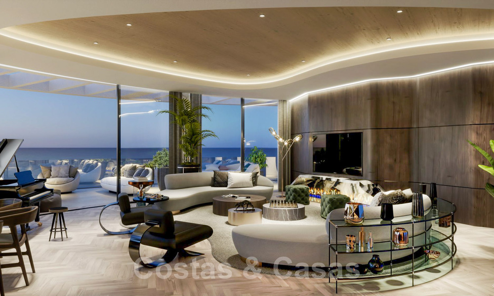 Exclusief innovatief penthouse met panoramisch uitzicht op zee, golf en bergen te koop in Benahavis - Marbella 65994