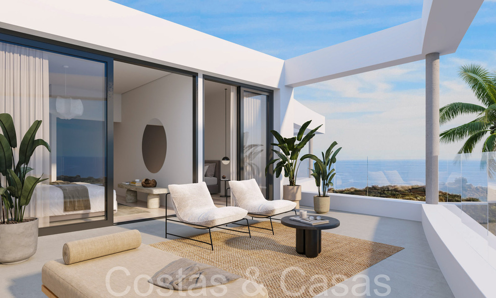 Nieuwe, energiezuinige moderne woningen met zeezicht te koop in Mijas, Costa del Sol 66445