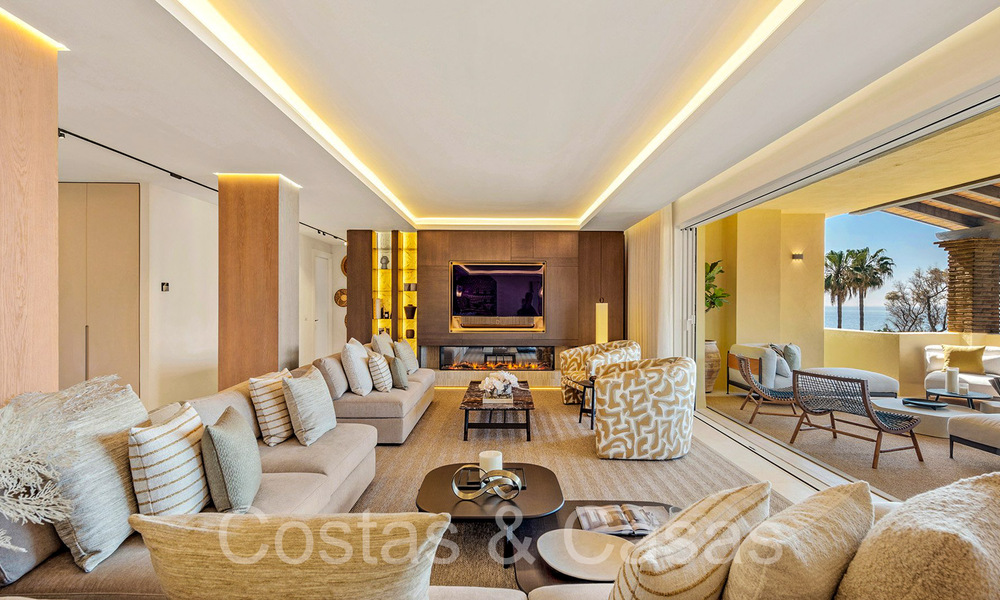 Elegant gerenoveerd luxe penthouse te koop aan zee met oogverblindend zeezicht ten oosten van Marbella centrum 67151
