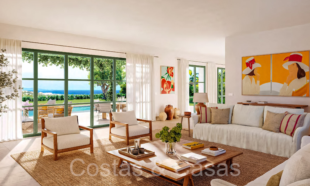 Nieuwe, Mediterrane rijwoningen te koop met panoramisch zeezicht in een 5-sterren golfresort aan de Costa del Sol 67117