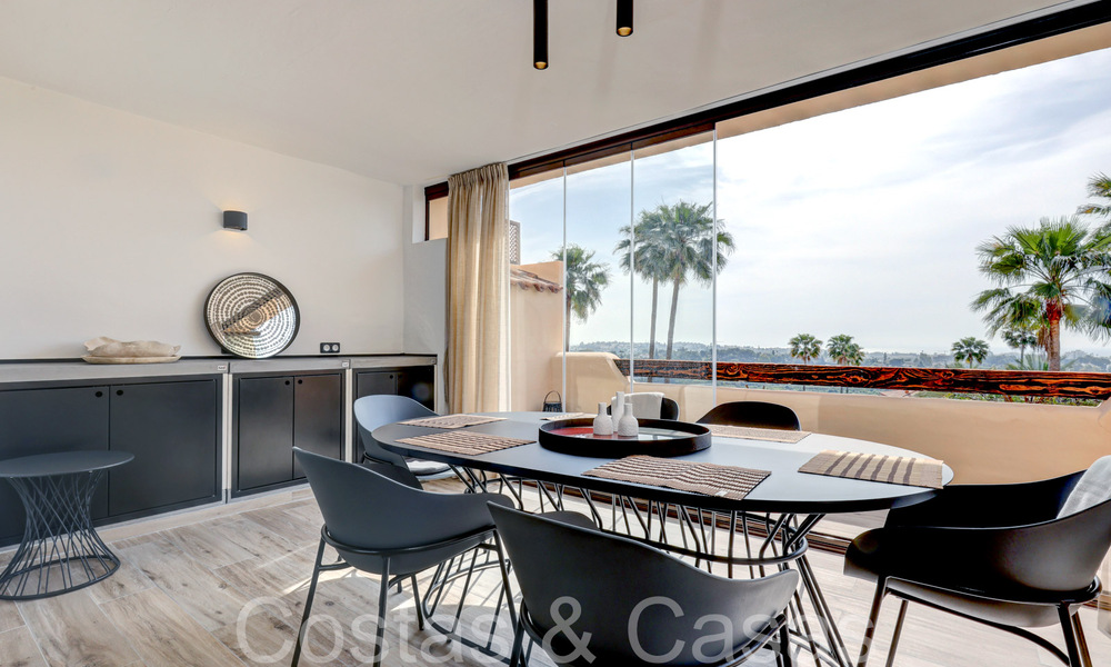 Instapklaar, luxe appartement volledig gerenoveerd met panoramisch uitzicht op de Middellandse Zee te koop in Marbella - Benahavis 67187