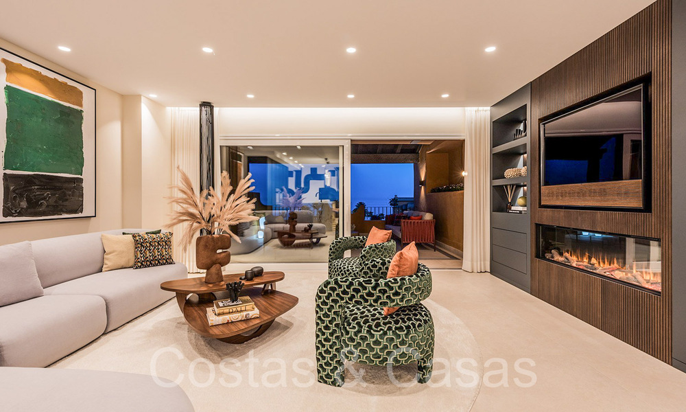 Luxueus gerenoveerd appartement te koop i/e strandcomplex aan zee, met zeezicht, o/d New Golden Mile, Marbella - Estepona 67273