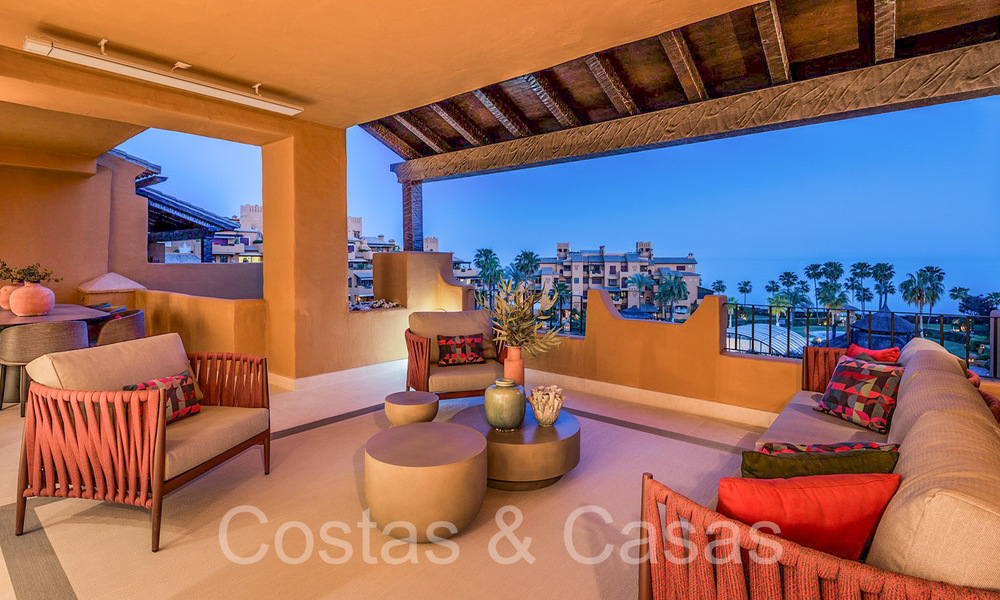 Luxueus gerenoveerd appartement te koop i/e strandcomplex aan zee, met zeezicht, o/d New Golden Mile, Marbella - Estepona 67275
