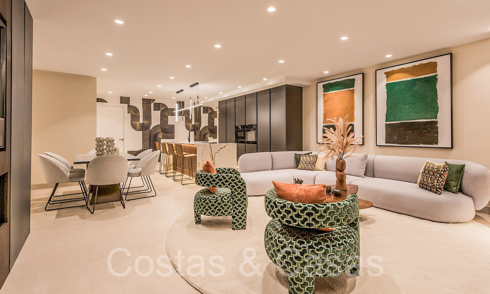 Luxueus gerenoveerd appartement te koop i/e strandcomplex aan zee, met zeezicht, o/d New Golden Mile, Marbella - Estepona 67279