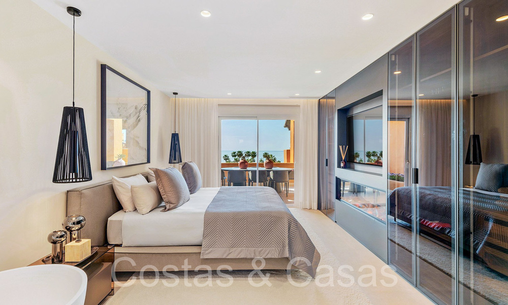 Luxueus gerenoveerd appartement te koop i/e strandcomplex aan zee, met zeezicht, o/d New Golden Mile, Marbella - Estepona 67284