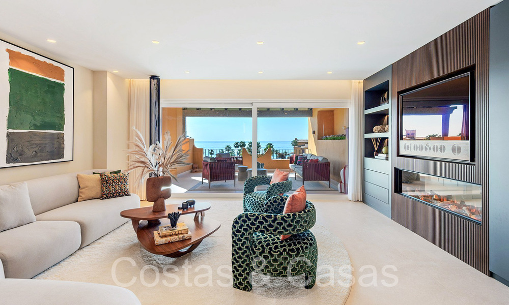 Luxueus gerenoveerd appartement te koop i/e strandcomplex aan zee, met zeezicht, o/d New Golden Mile, Marbella - Estepona 67285