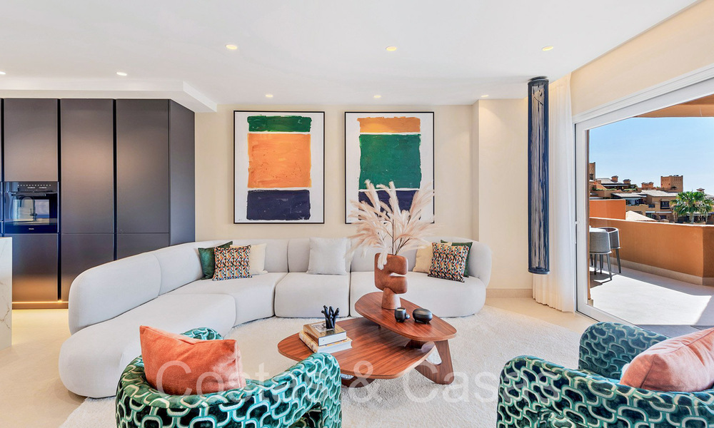 Luxueus gerenoveerd appartement te koop i/e strandcomplex aan zee, met zeezicht, o/d New Golden Mile, Marbella - Estepona 67290