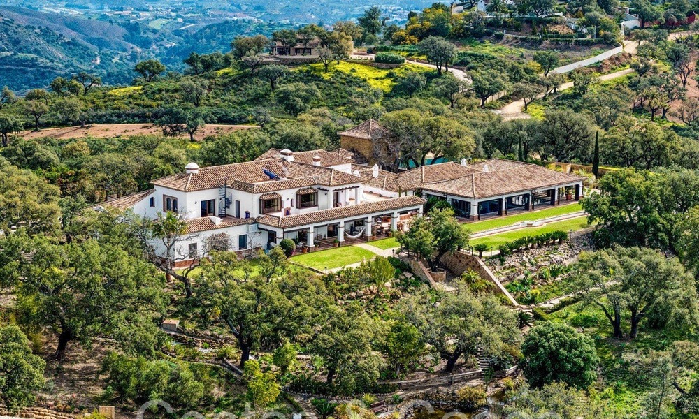 Groots, Andalusisch landgoed te koop op een verhoogde kavel van 5 hectare in de heuvels van Oost Marbella 67558