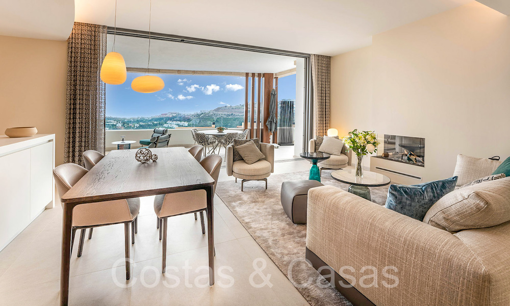 Instapklaar, prestigieus appartement met panoramisch zeezicht te koop in Marbella - Benahavis 68594