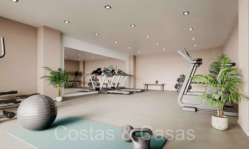 Nieuwe, eigentijdse appartementen met zeezicht te koop op loopafstand van Estepona centrum en het strand. 69414