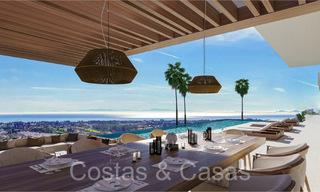 Architectonische nieuwbouwvilla te koop, met panoramisch zeezicht in een gated community in Benahavis - Marbella 69531 