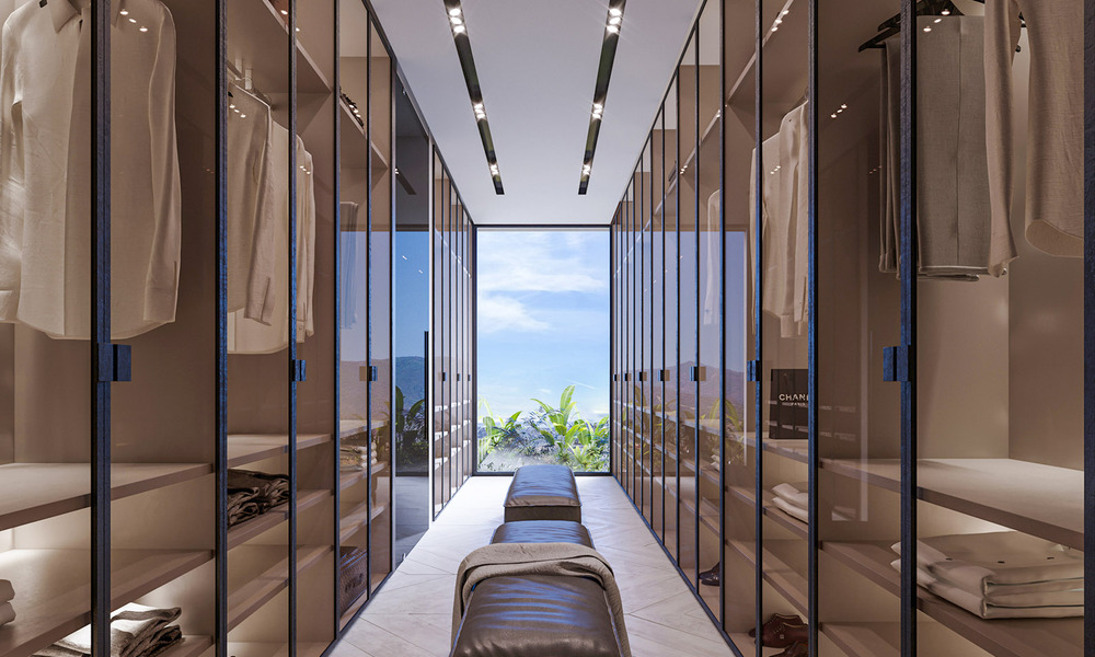 Architectonische nieuwbouwvilla te koop, met panoramisch zeezicht in een gated community in Benahavis - Marbella 69537