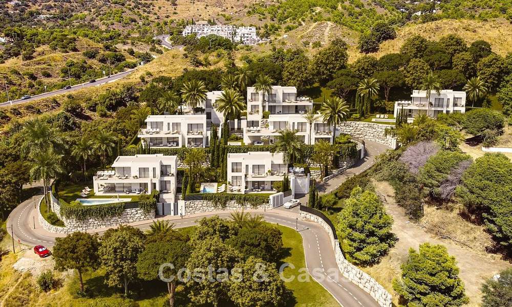 7 geavanceerde nieuwbouwvilla’s met panoramisch zeezicht te koop in de heuvels van Mijas Pueblo, Costa del Sol 787740